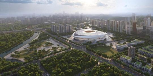 全面动工！国内最大专业足球场广州足球公园球场预计2025年底投入使用(图1)